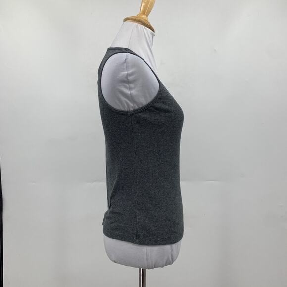 Beyond Yoga Tank Top Womens S Small Dark Gray Take The Plunge Ribbed Jersey - Picture 3 of 10